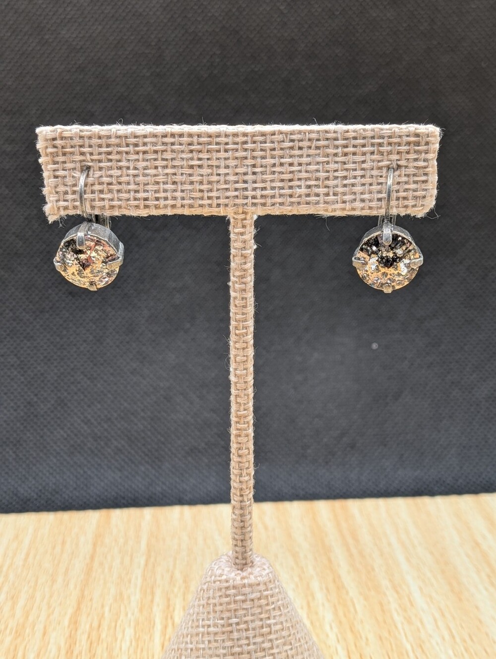 Sabika Gold Flecked Earrings